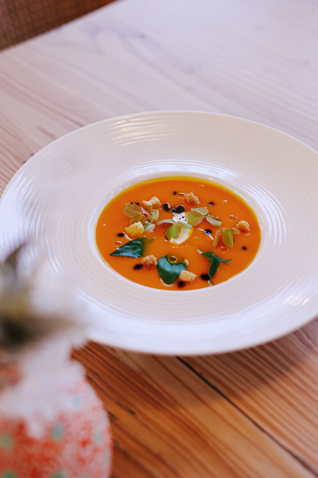 Velouté de saison, restaurant Kaliko à Bidart